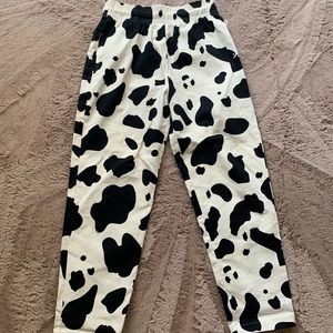Cookman cow print cotton pants